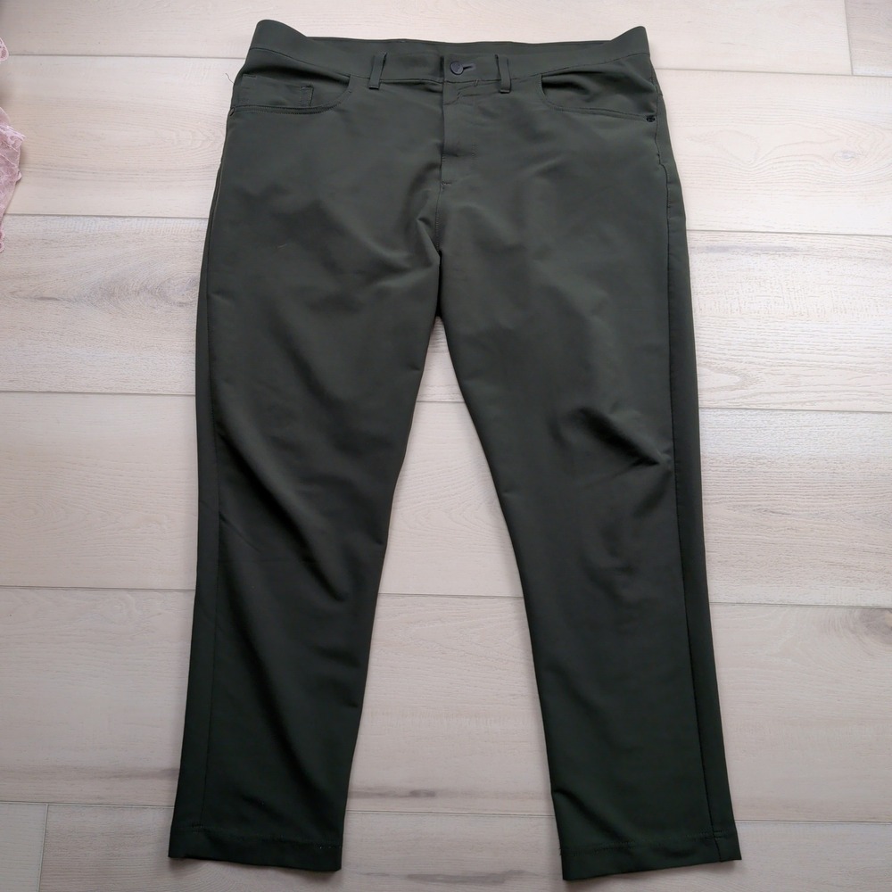 Public Rec Dealmaker Pants Mens 38x30 (Fits 40x28) Olive Green Tapered Technical